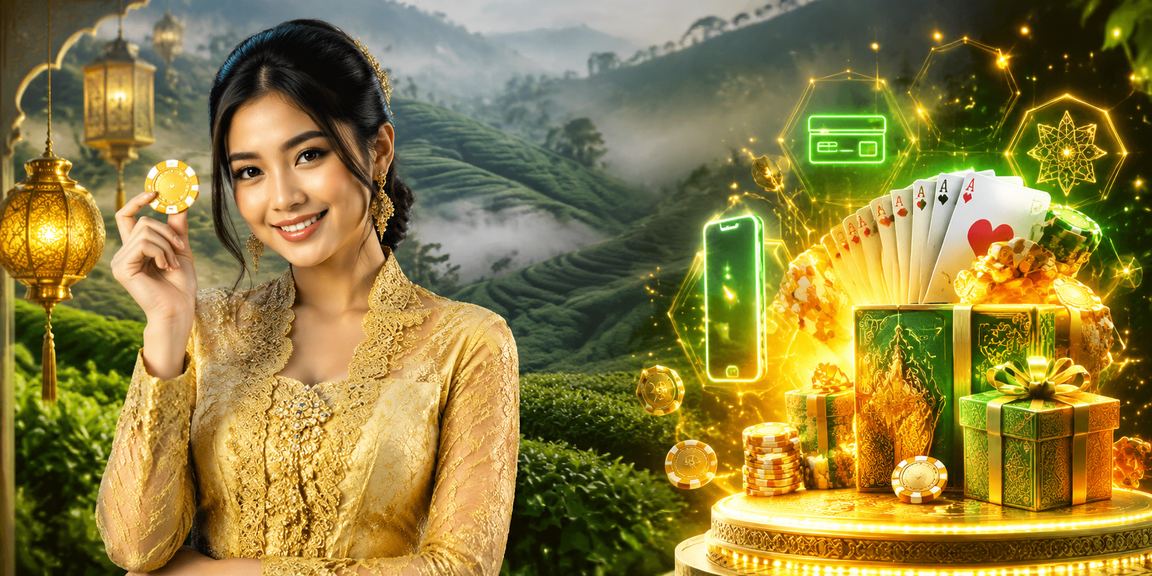 Pemain wanita berbaju kebaya bermain Teen Patti kasino Malaysia