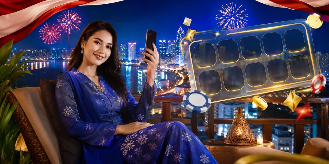 Wanita berbaju kurung dari Penang bermain kasino mudah alih